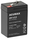 ACUMAX AM 6V 4,5Ah AKUMULÁTOR POKLADNE OSVETLENIE