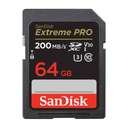 SANDISK EXTREME PRO SDXC pamäťová karta 64GB 200/90 MB/s UHS-I U3 (SDSDXXU-0
