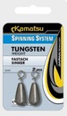 TUNGSTÉNOVÉ ZÁVAŽÍ FASTACH SINKER 8,8g/5/16oz. Balenie 2ks SPINNING SYSTEM CAM