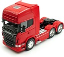 WELLY SCANIA V8 R730 3 NÁPRAVY ČERVENÁ 1:32 nová