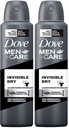 DOVE Men Deo Invisible Antiperspirant 2 x 150 ml