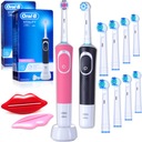 2x sada elektrických zubných kefiek Oral-B Vitality 100 Pink Black