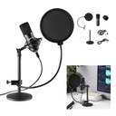 Mikrofónna sada pre počítačový USB statív pop filter