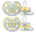 AVENT ULTRA AIR NIGHT ukľudňujúce cumlíky Cloud/Teddy bear 18m+ 2 ks (376