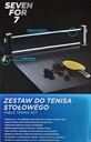 STOLNÝ TENIS SET 7 na 7 rakiet sieť