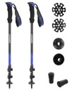 Hliníkové palice na Nordic Walking Rapeks Trek Light BLUE + sada tanierov