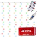 OSVETLENIE VIANOČNÉHO STROMČEKA VNÚTORNÁ ZÁCLONA 300 LED 3M MULTICOLOR