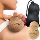 Korkové guličky Alogy ECO Cork Masážny set 6cm a 5,3cm Masážny vak