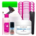 Claresa Builder Gel Starter Set 50g príslušenstvo