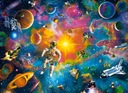 PUZZLE 200 VESMÍRNYCH PLANET STARS ROCKET ASTRONAUT 7+ CASTOR