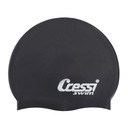 Plavecká čiapka Cressi Silicone Cap čierna OS