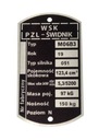 Typový štítok WSK 125 M06 B3 051