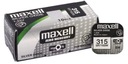 10x strieborná batéria MAXELL 315 SR716SW