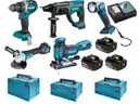 MAKITA DLX5044TJ SADA 5 ELEKTRICKÝCH NÁRADÍ 18V