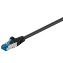 CAT 6A S/FTP LAN Patchcord kábel, čierny, 15 m