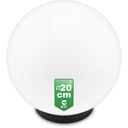 Záhradná guľatá lampa 20CM POZEMNÁ LED E27 IP44 UV