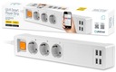 Ovládaný pásik SMART POWERSTRIP WIFI 4xUSB 1,8m