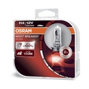 OSRAM NIGHT BREAKER SILVER +100% H4 12V 60/55W DUO