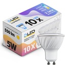 10x LED žiarovka GU10 SMD 2835 WARM 480lm 5W 50W