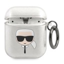 Puzdro Karl Lagerfeld pre Apple AirPods Glitter Head