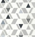 Tapeta 34302-7 Geometric White Grey Silver