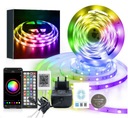 LED pásik 6M RGB 5050 DIAĽKOVÁ APLIKÁCIA Bluetooth HUDOBNÁ SET 12V 30LED/m