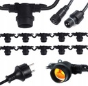 LED GARDEN GARLAND 10m REŤAZ 10xE27 IP44