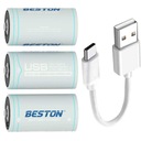 1x nabíjacia batéria R20 1,5V 6000mWh USB C EN95 LR20 U7520 HR20 D + kábel