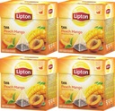 LIPTON PEACH MANGO pyramídový čaj x4