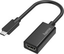 Hama USB-C - HDMI adaptér čierny