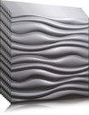 STROPNÉ KAZETY 3D FLOW GREY FARBA 2m2 + zdarma