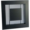 Kovová vetracia mriežka MATTE BLACK 140x140 PL