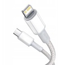 Kábel Baseus vystužený USB-C to Lightning iPhone PD 20W 2m