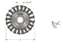 Kefa kotúčová 125mm 22,2 NEREZ ROTEC