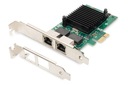 Káblová sieťová karta PCI Express 2x RJ45 Giga