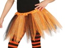 GLITROVÁ HALLOWEEN ORANŽOVÁ SUKŇA TUTU