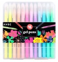 Trblietavé gélové perá PASTEL Neon GEL PENS 48