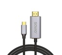 Káblový adaptér Savio CL-170 USB-C - HDMI 1m