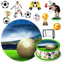 SET FUTBALOVÝCH TORTOVÝCH TORT + 9 POZÍKOV