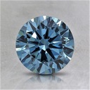 MOISSANITE Diamond Sapphire Navy Blue 1 CT 6,50 mm