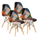 SET 4 PATCHWORK STOLIČEK MODERNHOME