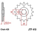 JT JTF410.15 PREDNÉ OZUBENÉ KOLO