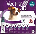 VECTRA 3D 4-10KG pre BLŠIE KLIŠŤATY Psa 3 PIPETY