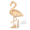 Little Story Drevené puzzle 3D model - Flamingo