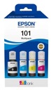 Epson 101 C13T03V64A CMYK čierny atrament 1x127ml farebný