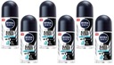 NIVEA Men Black&White Invisible Fresh roll-on antiperspirant pre mužov 6x50ml