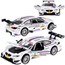 Kovový model športového auta BMW M3 DTM v mierke 1:32 zvuky svetlá ZA4608