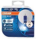 2x H11 OSRAM XENON 5000K COOL BLUE HYPER +50%BOOST