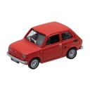 Kovová 3D hračka model FIAT 126P červená PRL