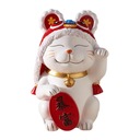 Rozkošná japonská figúrka pre mačky zo živice Lucky Cat